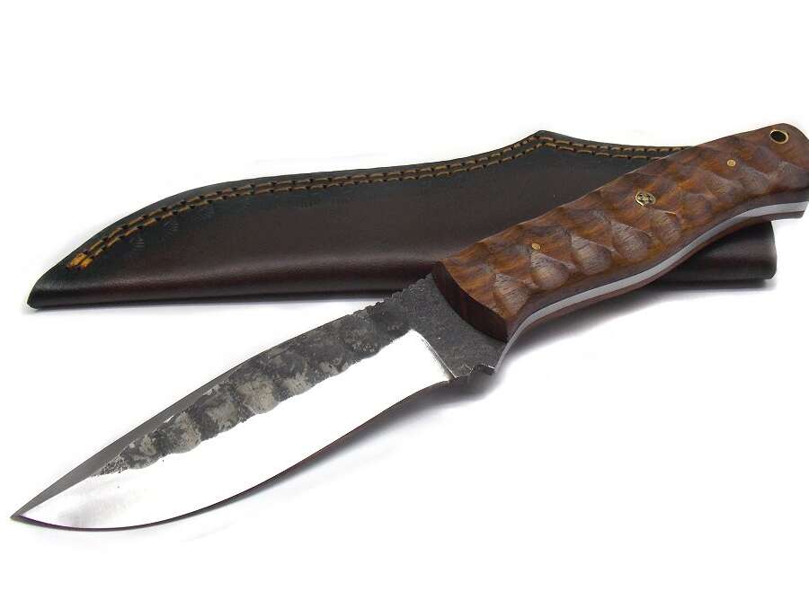 Coltello pakistano in acciaio balestra con fodero