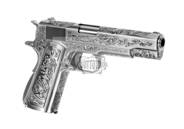WE M1911 GBB interamente in metallo inciso - immagine 2