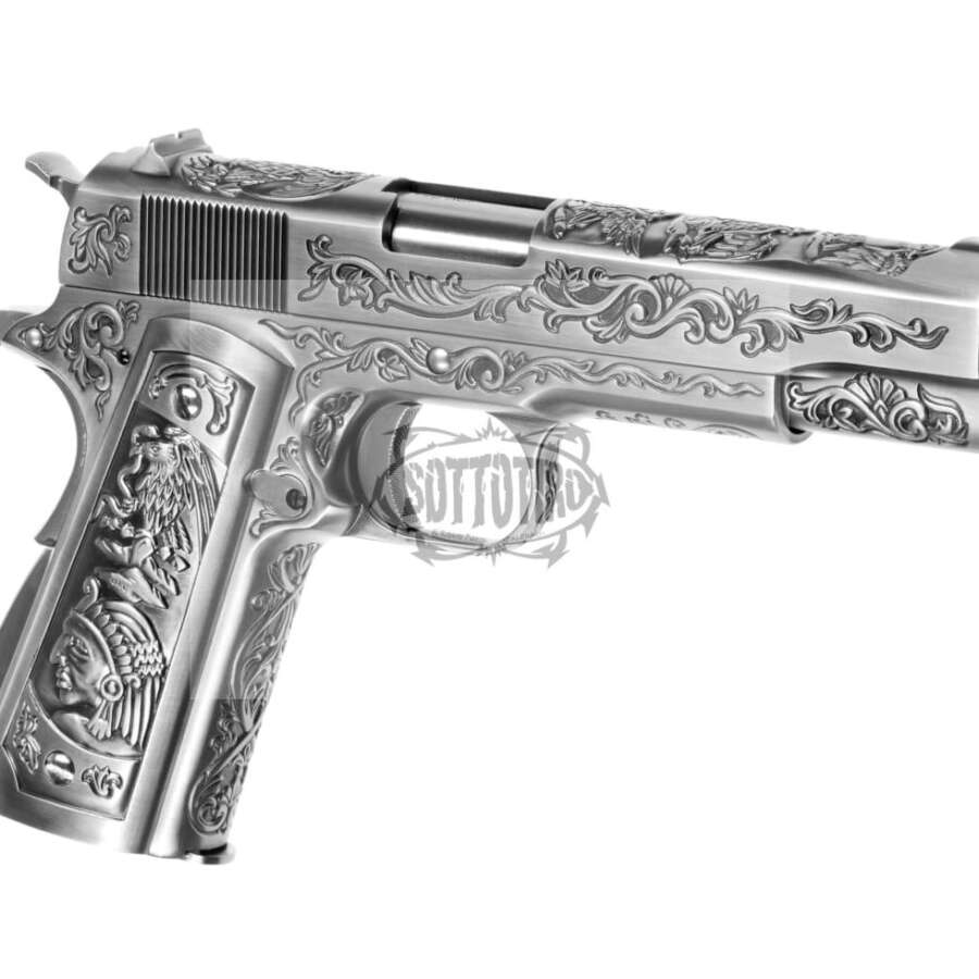 WE M1911 GBB interamente in metallo inciso