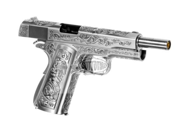 WE M1911 GBB interamente in metallo inciso - immagine 3