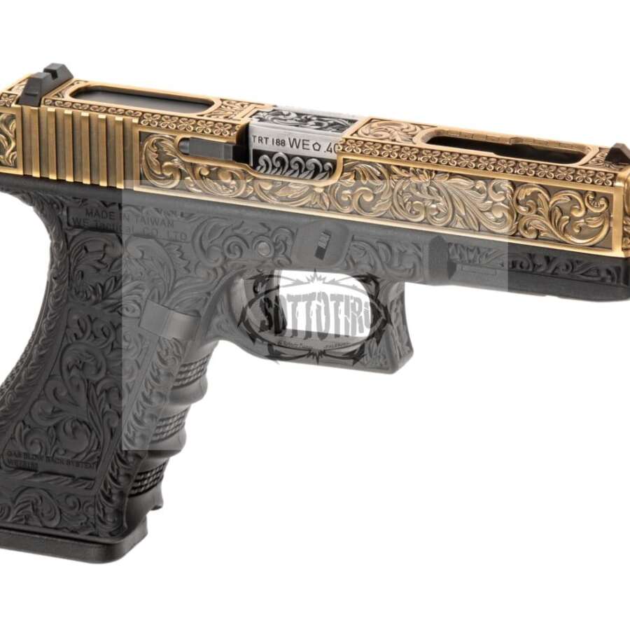 WE18C  Etched Versione in metallo intarsiato  GBB Bronze