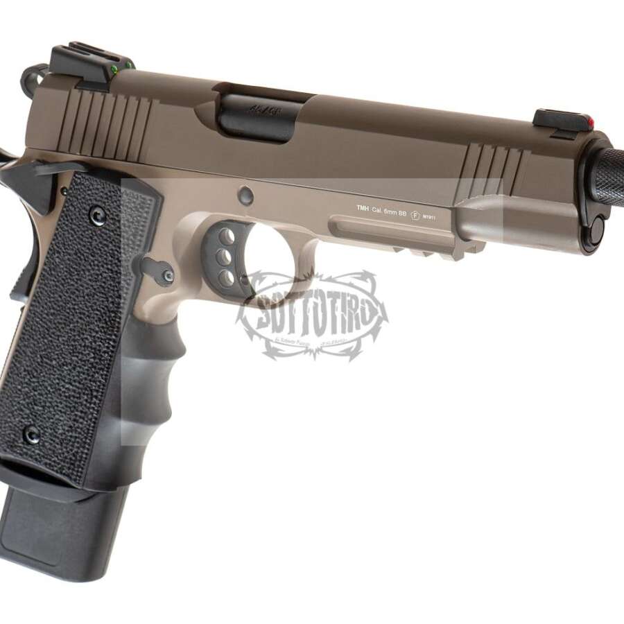 Army Armament M1911 Extended Full Metal GBB - DESERT