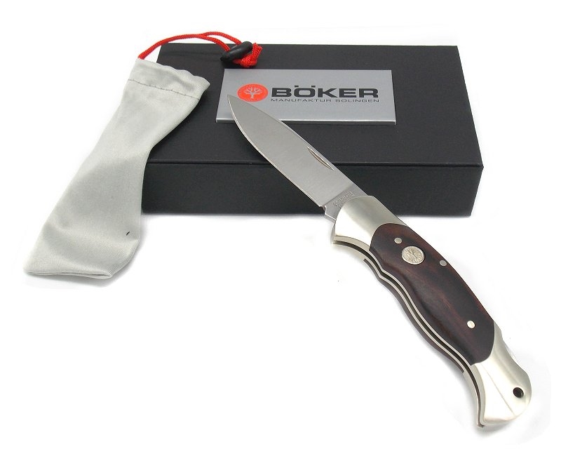 Coltello Boker Boxer con manico in palissandro ed acciaio