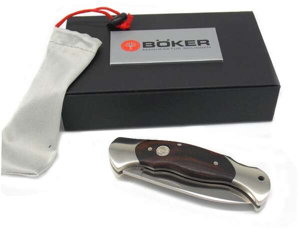 Coltello Boker Boxer con manico in palissandro ed acciaio - immagine 2