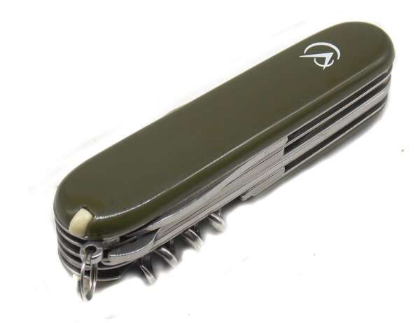 Coltello multiuso 12 usi manico verde - immagine 3