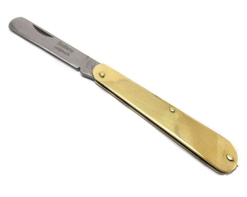 Coltello rasolino 1121 cm 17 ottone