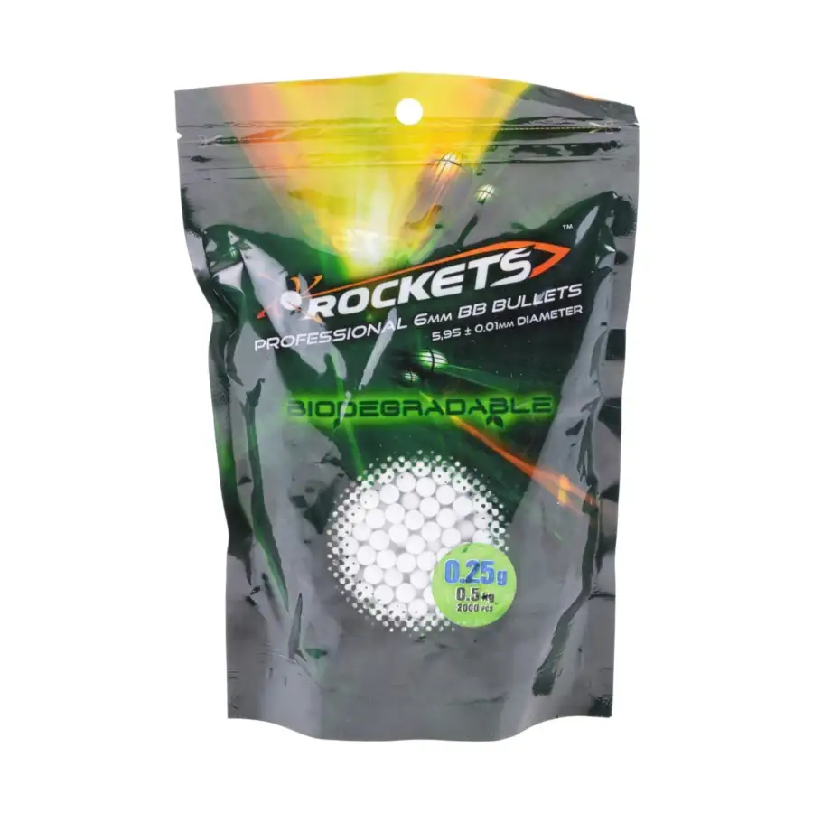 Rockets Professional BIO 0,25g BB - 0,5kg - bianco