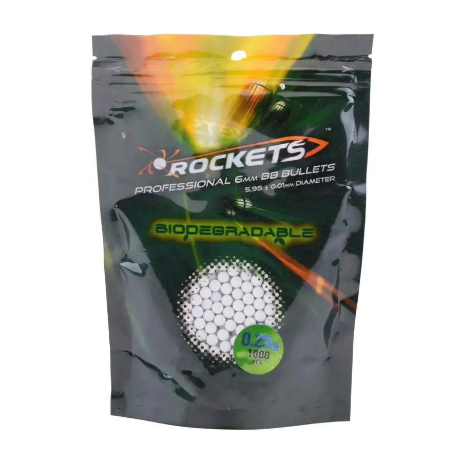 Rockets Professional BIO BB 0,25g - 1000pz - bianco