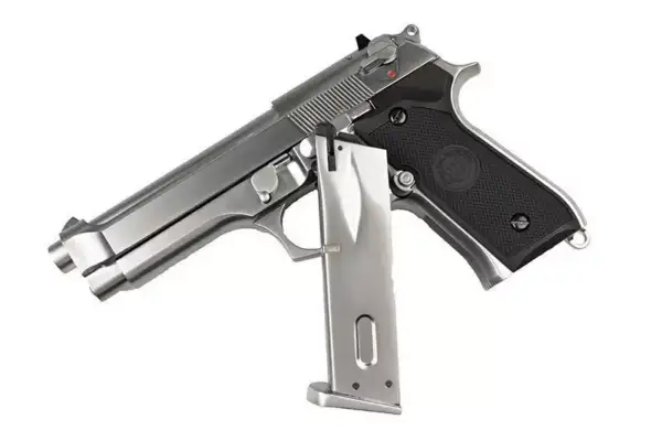WE Replica della pistola M92 v.2 (LED Box) - argento - immagine 8