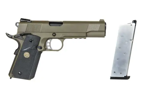 WE Replica della pistola MEU (versione Rail) - oliva - immagine 7