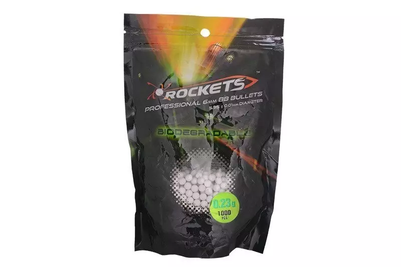 Rockets Professional BIO BB 0,23g - 1000pz - bianco