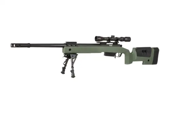 SPECNA ARMS Replica del fucile di precisione SA-S03 CORE™ con mirino e bipiede - verde oliva [SPE-03-026061]