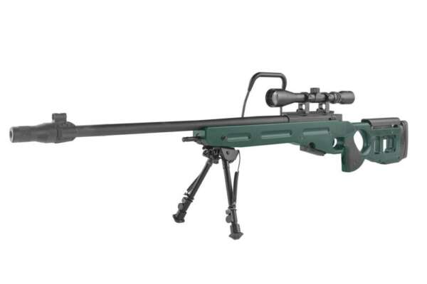[SPE-03-027053] Replica del fucile da cecchino SV-98 CORE™ con bipiede e mirino - verde russo