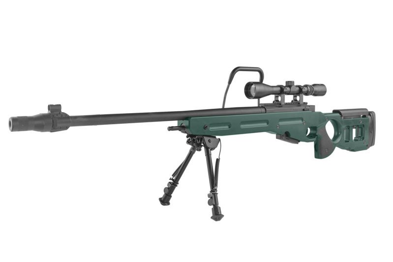 [SPE-03-027053] Replica del fucile da cecchino SV-98 CORE™ con bipiede e mirino - verde russo