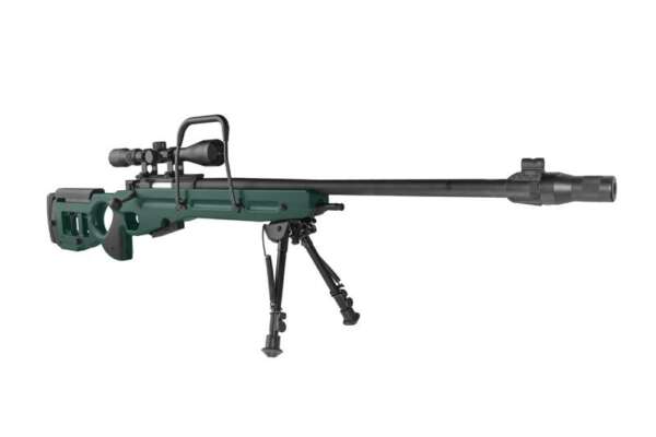[SPE-03-027053] Replica del fucile da cecchino SV-98 CORE™ con bipiede e mirino - verde russo - immagine 3