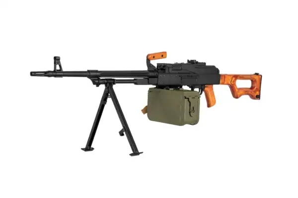 Replica della mitragliatrice AK-PK con elementi in legno - immagine 3