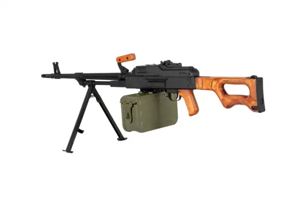 Replica della mitragliatrice AK-PK con elementi in legno - immagine 7
