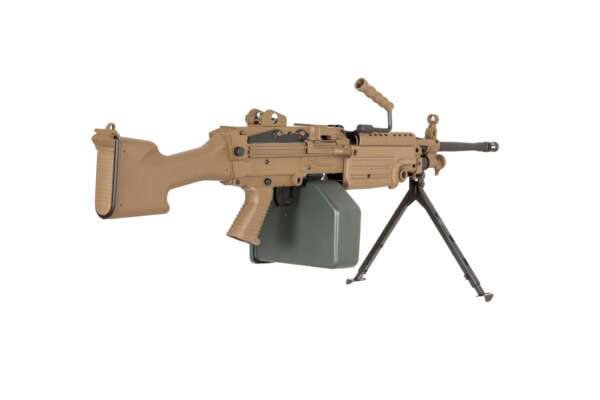 Replica della mitragliatrice SA-249 MK2 CORE™ - Marrone chiaro - immagine 4
