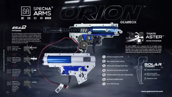 SPECNA ARMS FUCILE ELETTRICO REPLICA  SA-X01 EDGE 2.0  - Nero-2023 [SPE-01-035400] - immagine 2