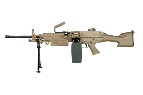 Replica della mitragliatrice SA-249 MK2 EDGE™ - Marrone chiaro - immagine 8