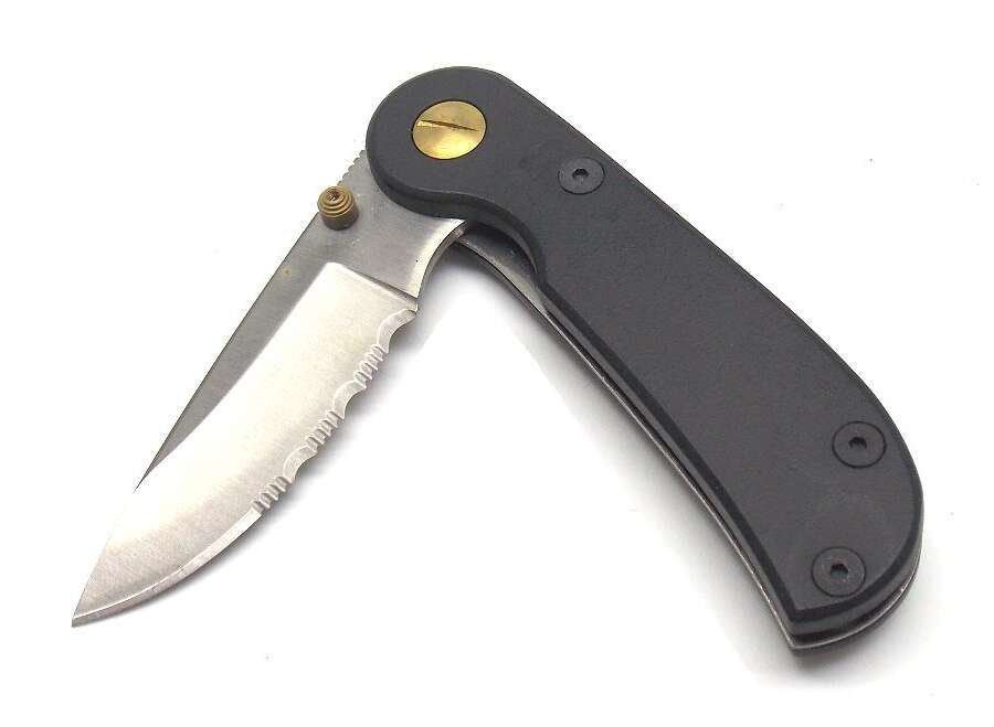Coltello caccia manico in metallo satinato