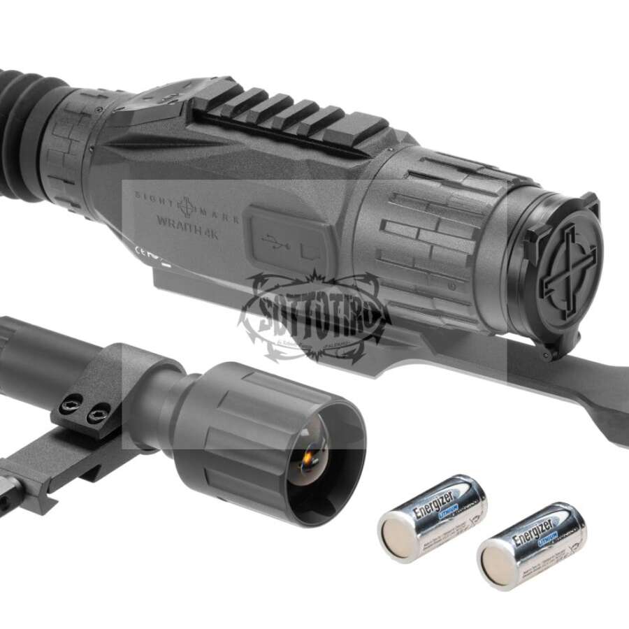 Sightmark Cannocchiale da puntamento per visione notturna digitale Wraith 4K 2-16x32 con attacco lungo