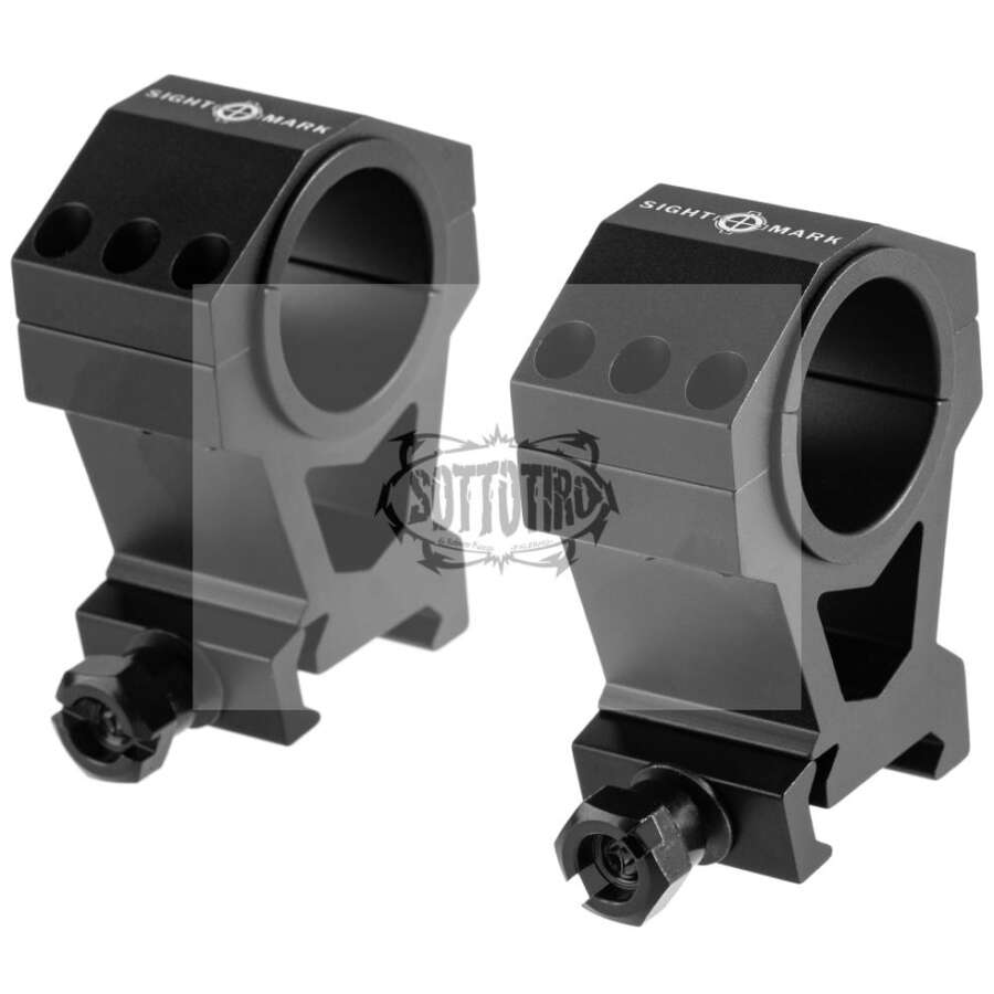 Sightmark Anelli di montaggio tattici – Anelli Picatinny extra-alti da 1 pollice / 30 mm