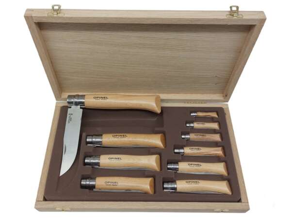 Coltello Opinel set inox 10 pezzi