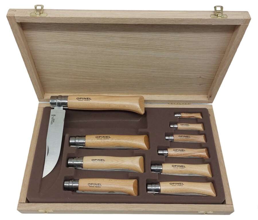 Coltello Opinel set inox 10 pezzi