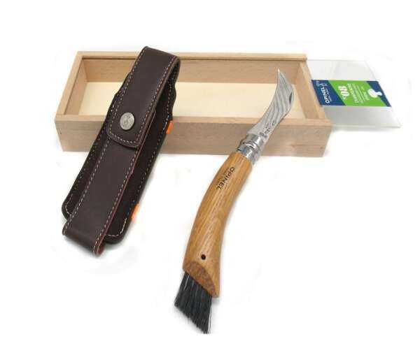 Coltello opinel per funghi manico in legno