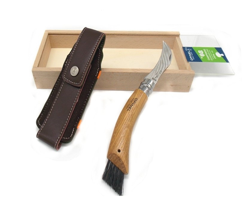 Coltello opinel per funghi manico in legno