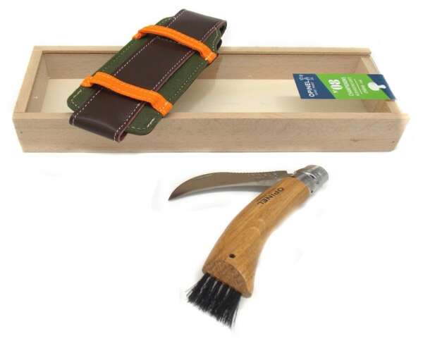 Coltello opinel per funghi manico in legno - immagine 3