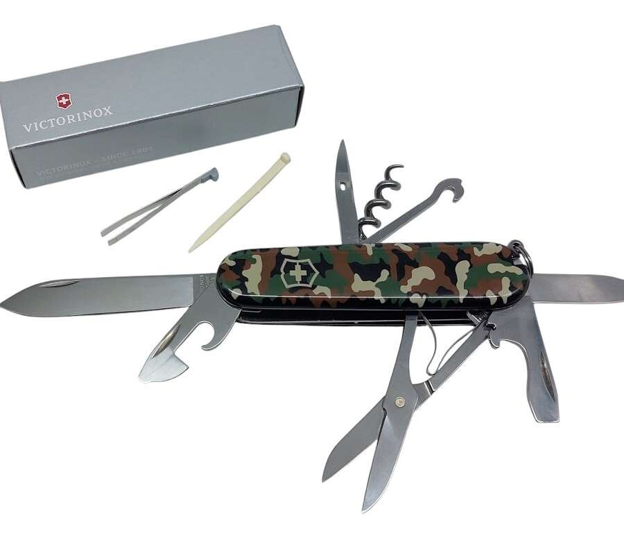 Coltello Victorinox multiuso Huntsman guancette mimetiche 1371394