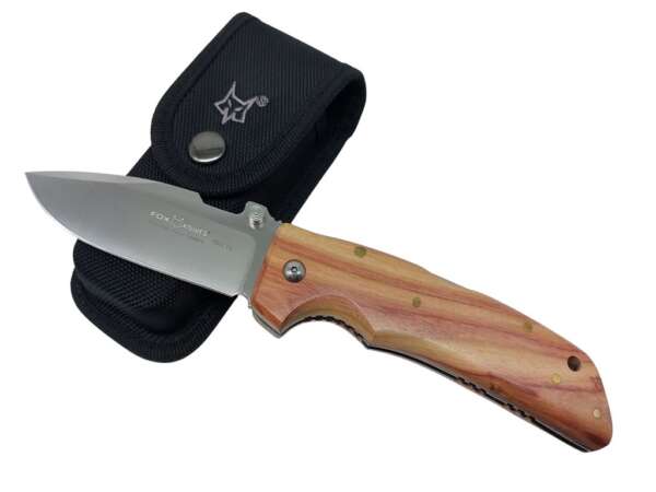 Coltello Fox Forest manico legno di rosa