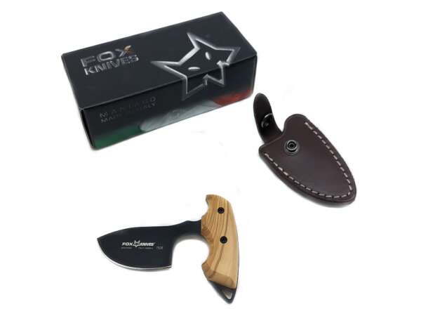 Coltello Fox da scuoio 1506 con manico in olivo