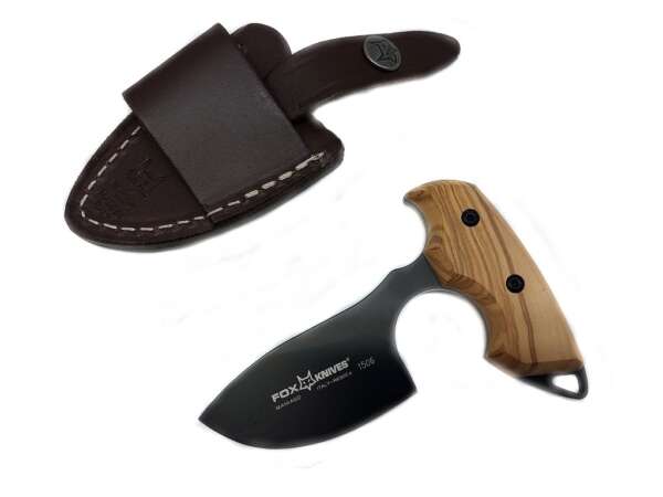 Coltello Fox da scuoio 1506 con manico in olivo - immagine 2