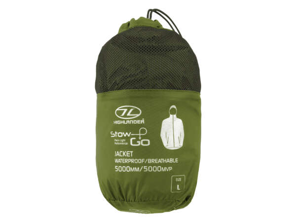 HIGHLANDER GIACCA IMPERMEABILE STOW & GO Ranger green - immagine 2