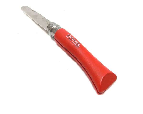 Coltello Opinel rasoio punta tonda manico colorato - BLU-U - immagine 4