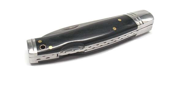 Coltello da caccia Albainox manico in acero nero - immagine 2