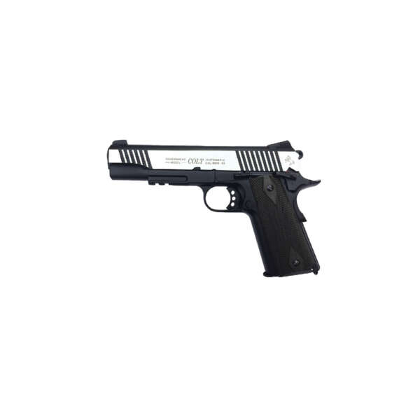 COLT 1911 RAIL GUN® CO2 BICOLORE 6MM SCARRELLANTE FULL METAL