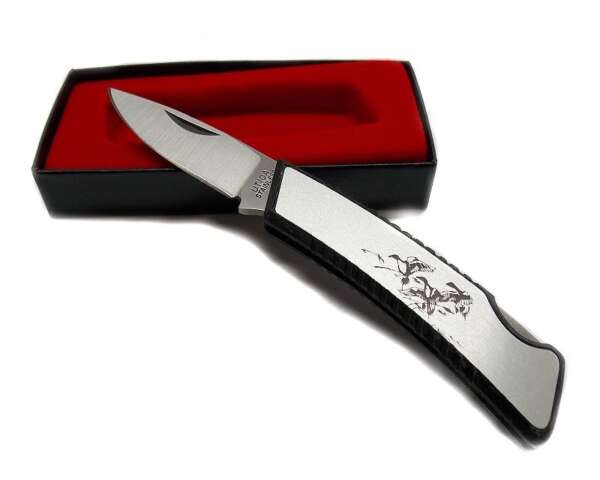 Coltello manico inciso anatra BY UTICA - immagine 2