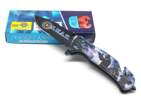 Coltello SWAT Albainox da soccorso manico in alluminio 18136A