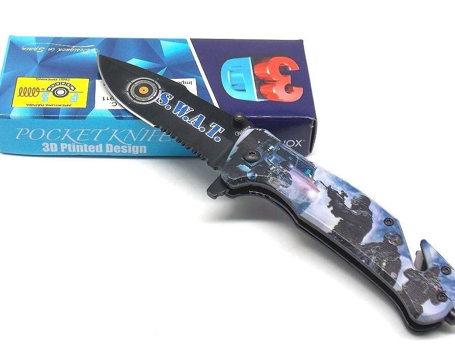 Coltello SWAT Albainox da soccorso manico in alluminio 18136A