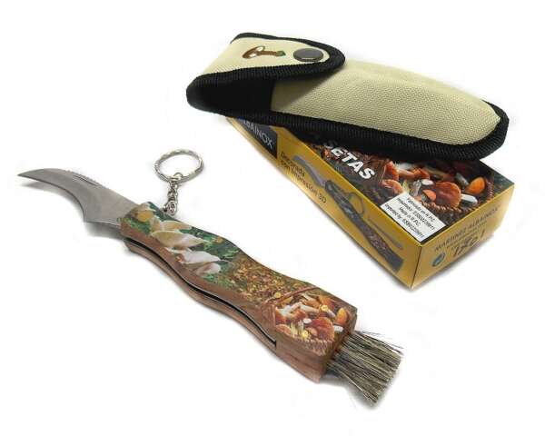 Coltello per funghi con fodero in nylon Albainox 18258