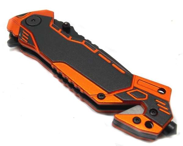 Coltello Albainox Pubblica Assistenza da soccorso EMS con manico in metallo 19432 - immagine 3