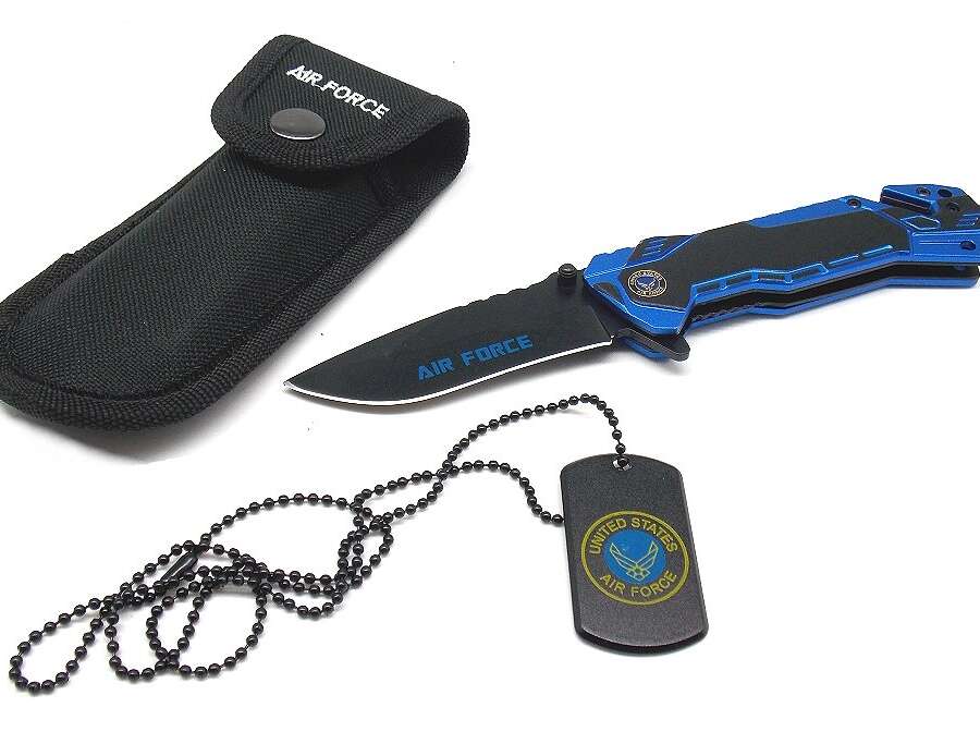 Coltello Albainox da soccorso Air Force fodero e collana 19435