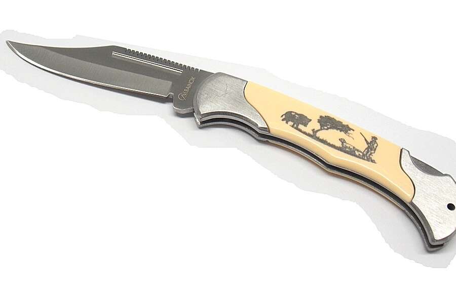 Coltello da caccia Albainox cinghiale con cacciatore