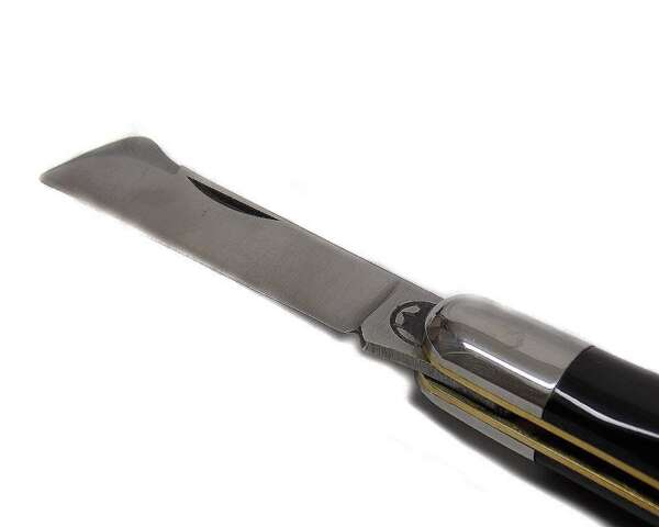 Coltello innesto Due Buoi in corno di vacca 10,5 cm chiuso - immagine 2