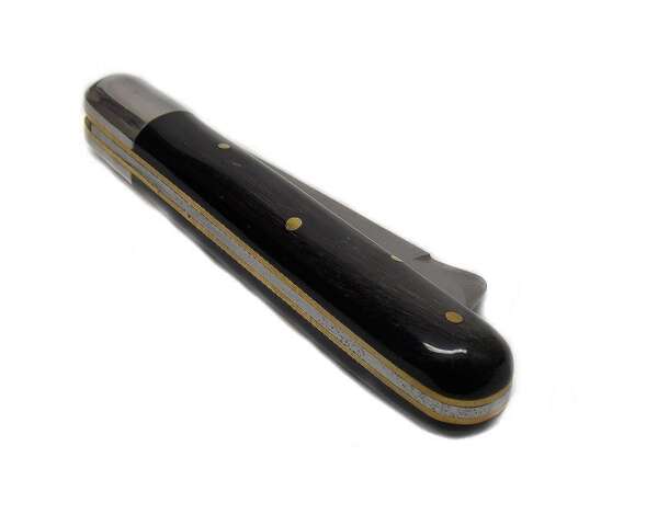 Coltello innesto Due Buoi in corno di vacca 10,5 cm chiuso - immagine 3