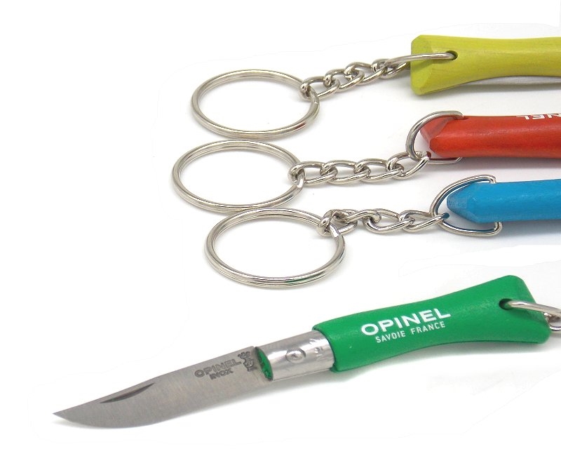 Coltello Opinel colorato con anello - VERDE-U